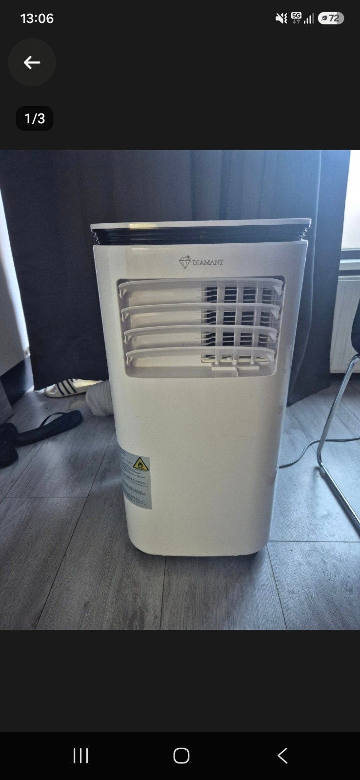 mobiele airco, Witgoed en Apparatuur, Ophalen, Mobiele airco, Minder dan 60 m³, 3 snelheden of meer