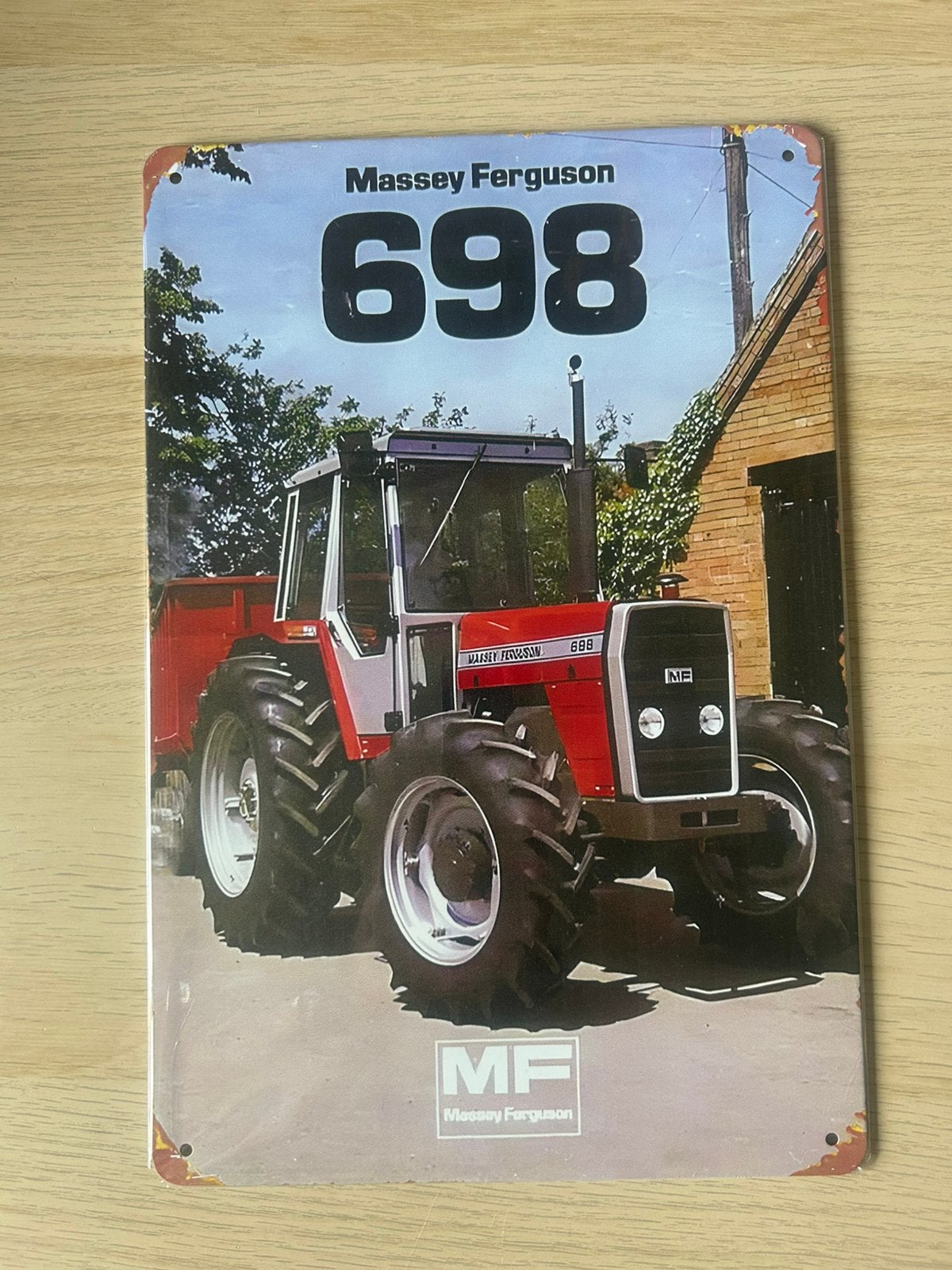 Reclamebord MF, Ophalen of Verzenden, Nieuw, Reclamebord