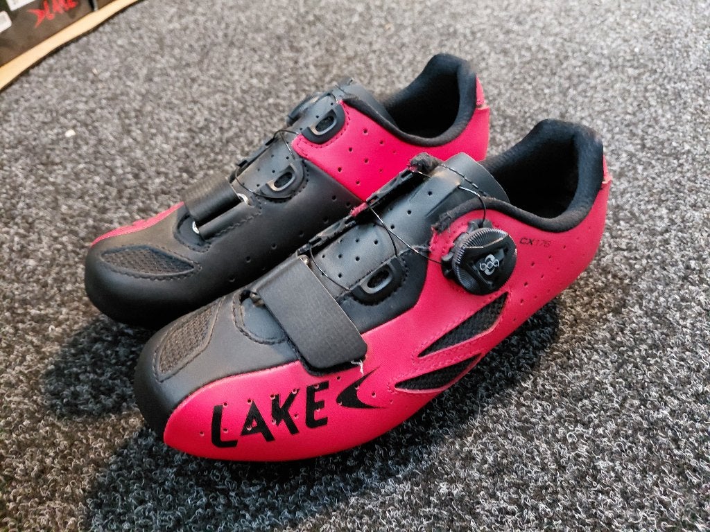 Lake CX176 Fietsschoenen Maat 36 Nieuw! Rood-zwart, Ophalen, Nieuw, Overige maten, Schoenen
