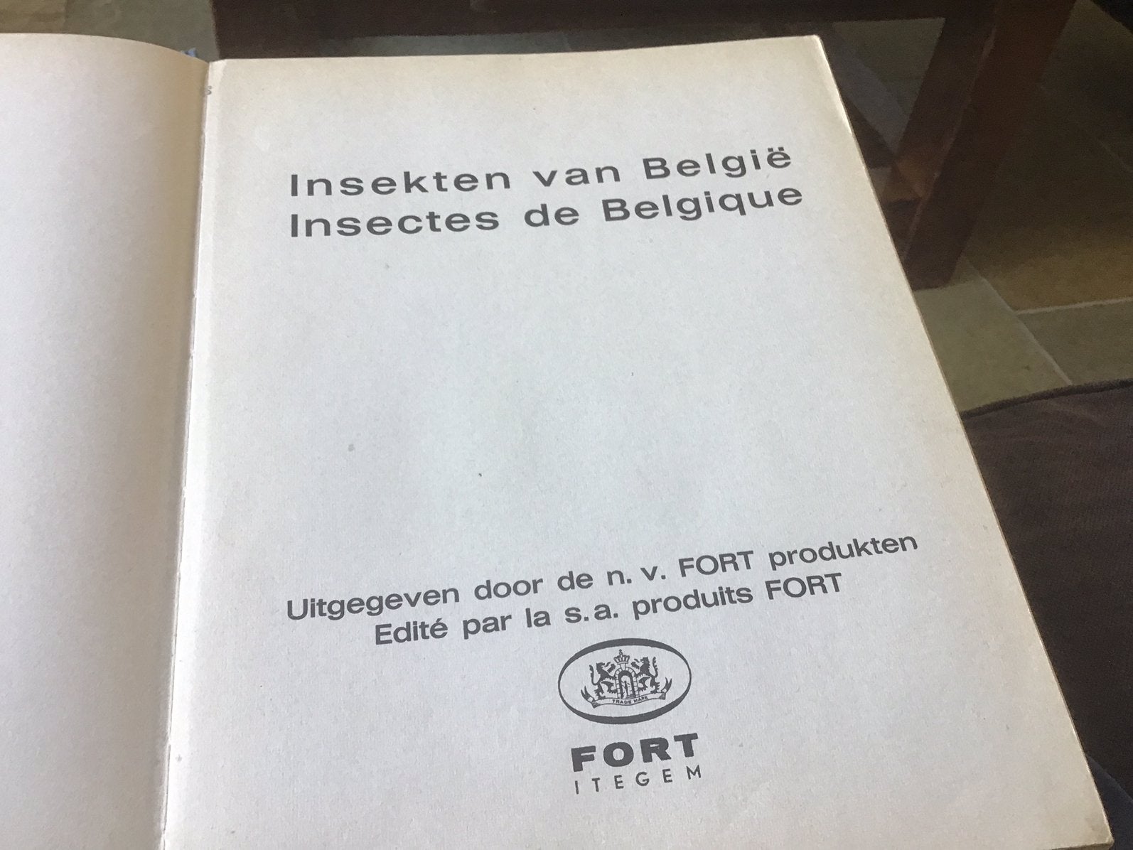 Insekten van Belgie, Ophalen, Zo goed als nieuw