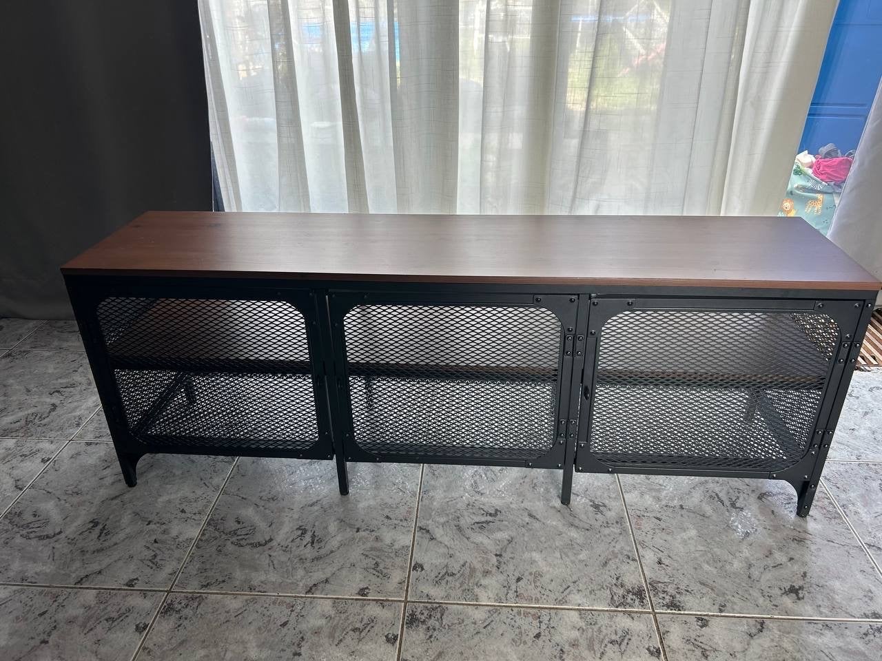 IKEA Fjallbo TV-meubel 150x36x54cm, Ophalen, 100 tot 150 cm, Zo goed als nieuw, Minder dan 100 cm
