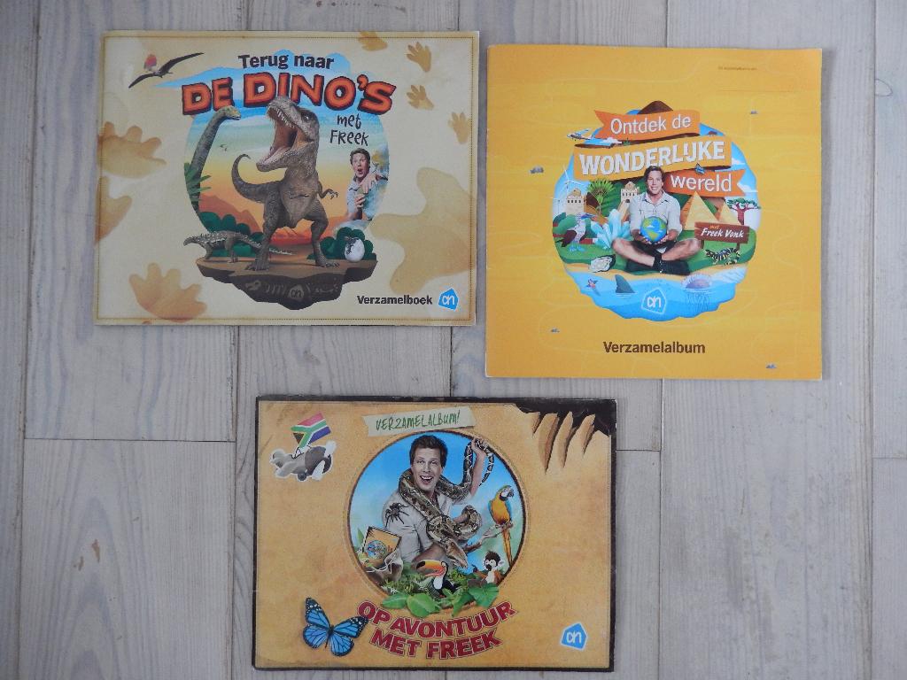 terug naar de dino;s, op avontuur, ontdek de wonderlijke wer, Verzamelen, Supermarktacties, Albert Heijn, Ophalen of Verzenden