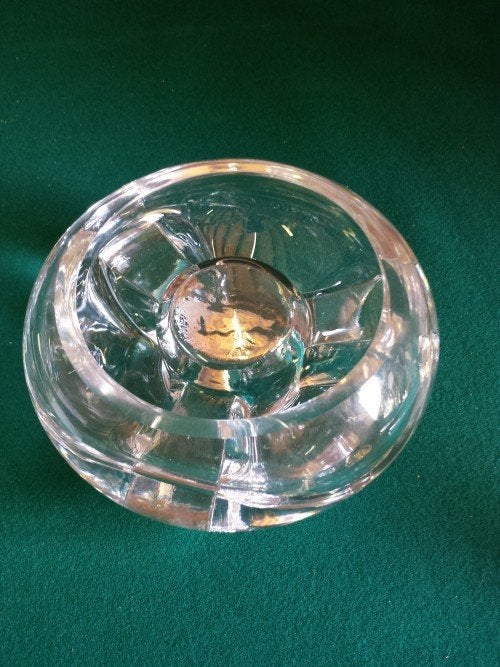 Theelicht houder van kristal, Huis en Inrichting, Keuken | Keukenbenodigdheden, Ophalen of Verzenden, 'T Olde Gre-j, Info@toldegrej.nl