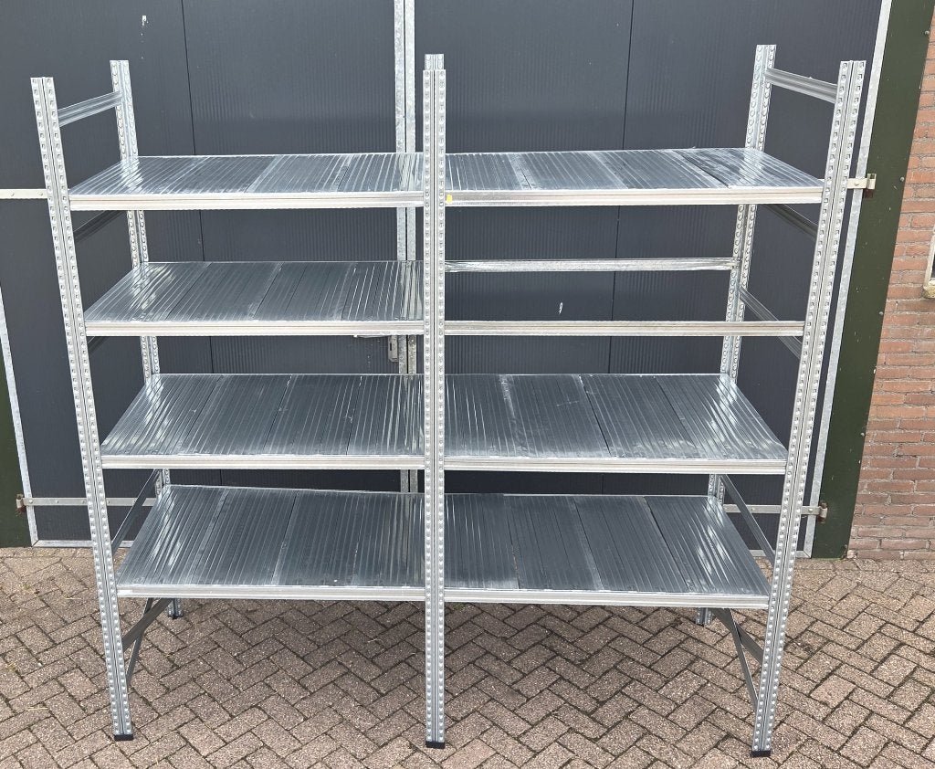 Stelling - Legbordstelling - Metalsistem - 250 hoog/80 diep, Doe-het-zelf en Verbouw, Ophalen, Gebruikt, IJzer