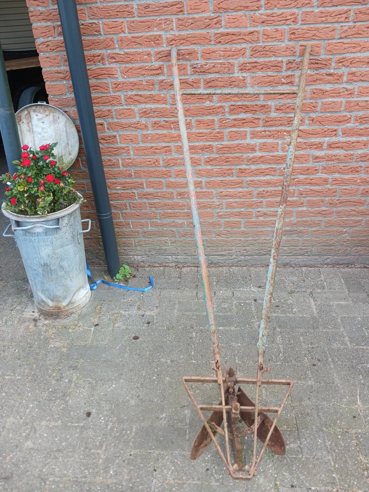 Oude handploeg - Vintage landbouwwerktuig, Antiek en Kunst, Antiek | Gereedschap en Instrumenten, Ophalen