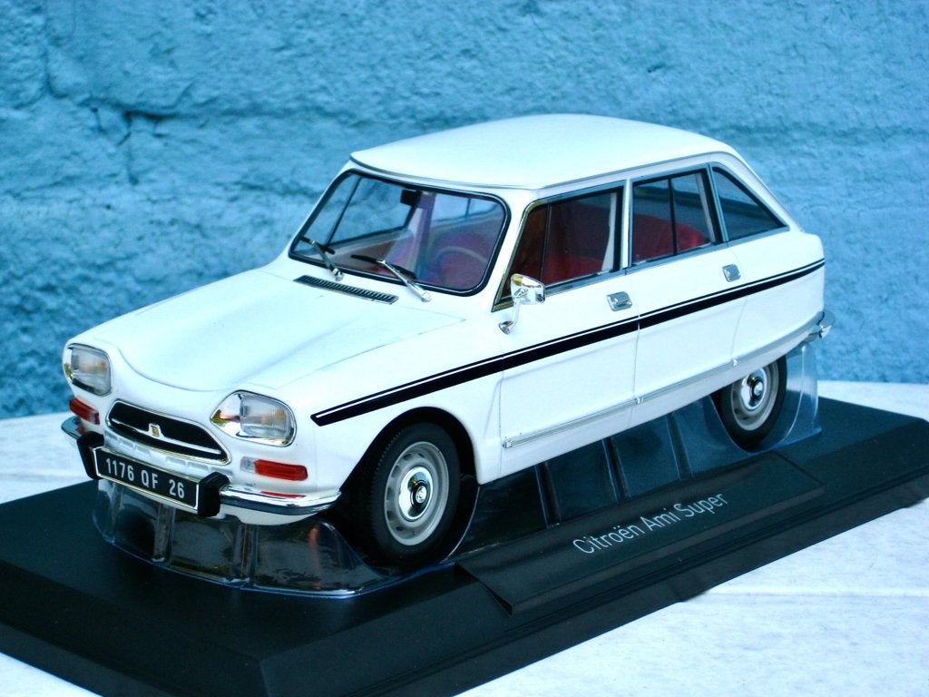 Citroen Ami Super 1974 wit Norev 1:18, Ophalen of Verzenden, Nieuw, Auto, Norev