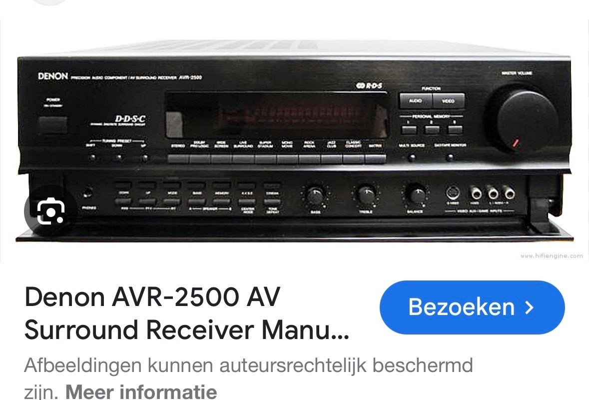Denon AVR-2500 AV Surround Receiver, Denon, Ophalen of Verzenden, 120 watt of meer, Gebruikt