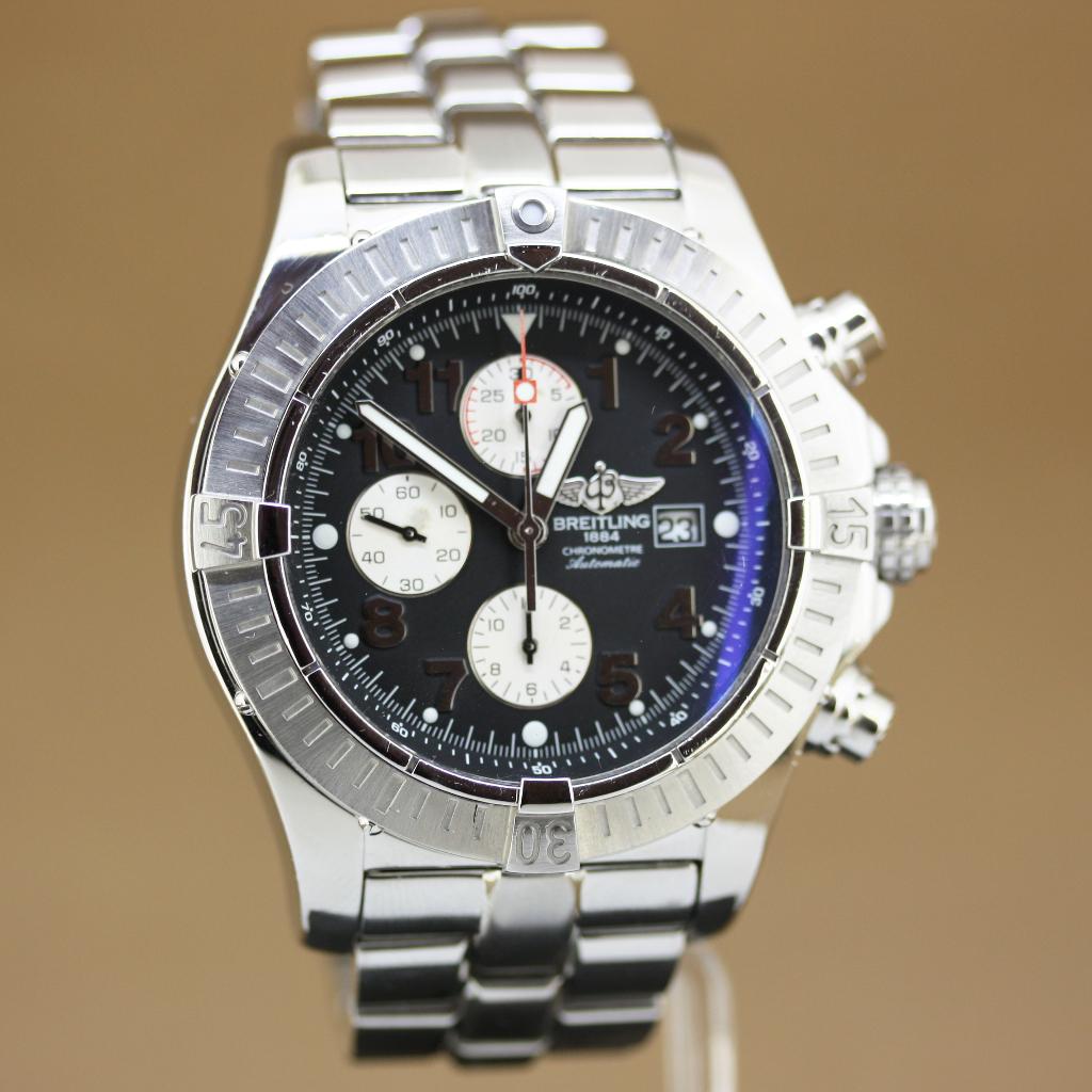 Breitling Super Avenger Ref. A13370, Staal, Gebruikt, Staal, Breitling