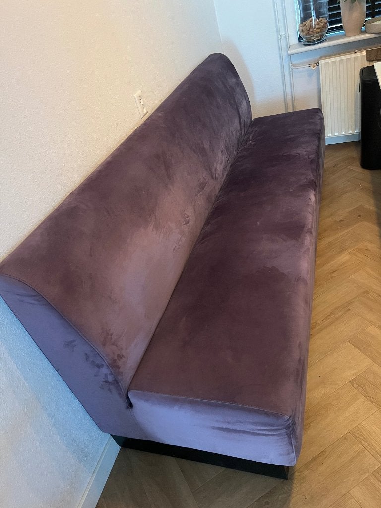 Fluwelen eetbank, Huis en Inrichting, Ophalen, Minder dan 75 cm, 150 tot 200 cm, Zo goed als nieuw
