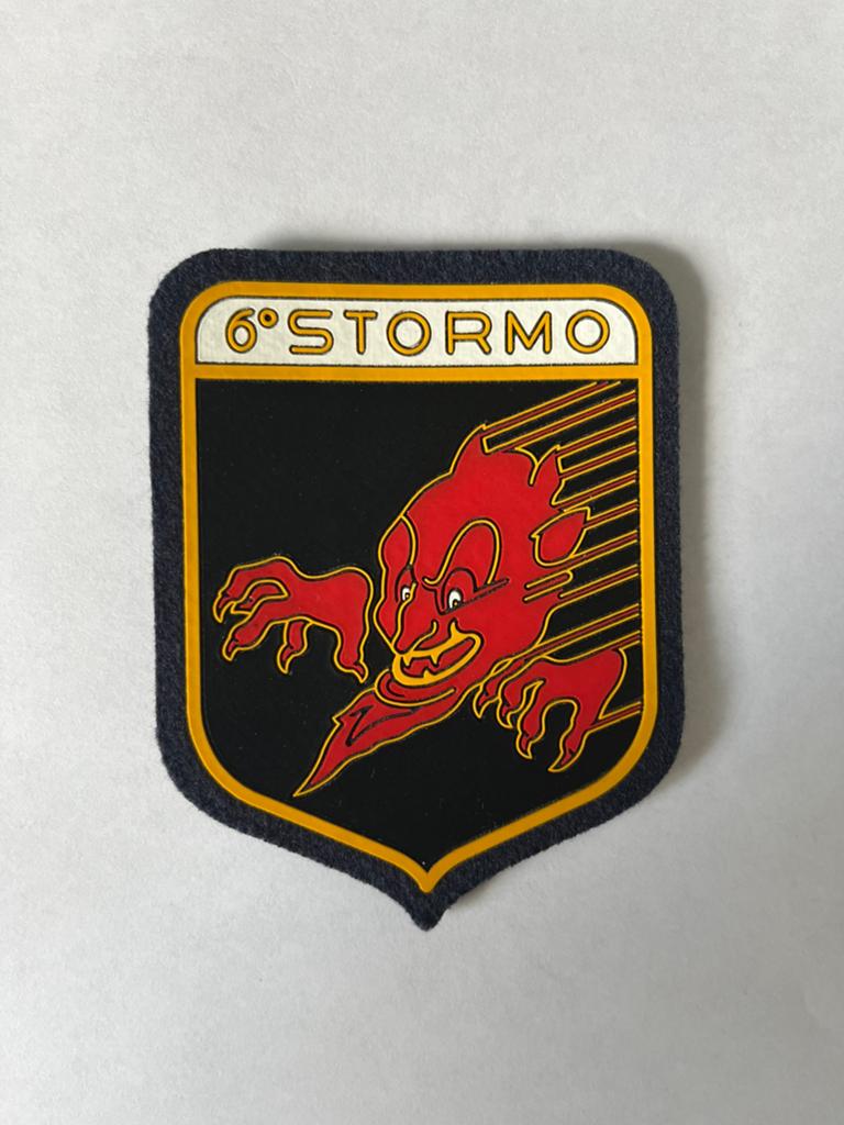 embleem 6 Stormo Italian Air Force Ghedi AB met klittenband, Verzenden, Nieuw, Patch, Badge of Embleem