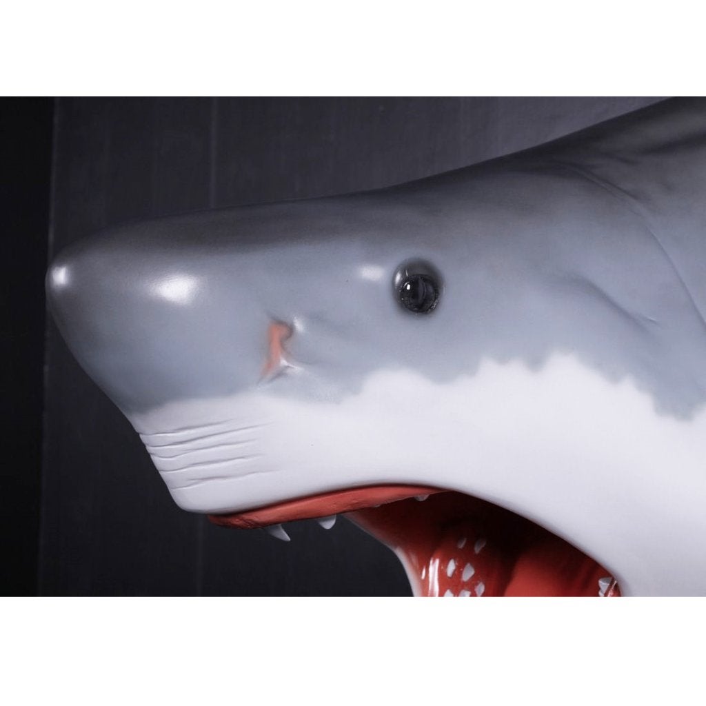 Shark Great White Head 25 cm - Haaienkop deco polyester, Ophalen, Nieuw, Overige soorten, Overige typen