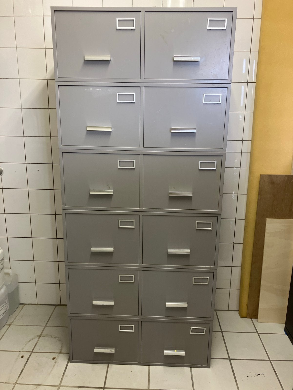 Vintage industrieel Gispen metalen archiefkastjes, Ophalen