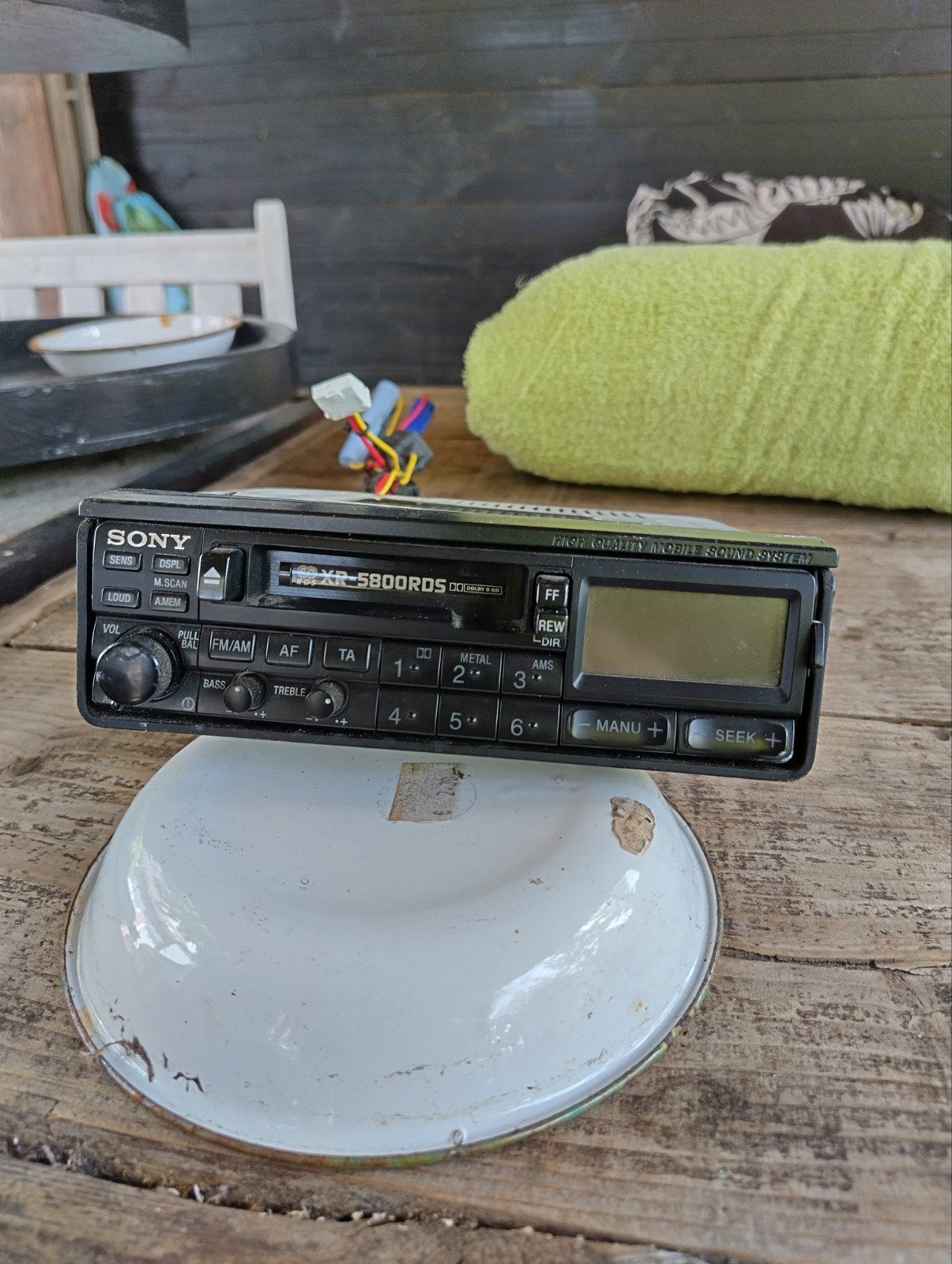 Sony XR-5800RDS Cassette Autoradio - Vintage Geluid, Ophalen of Verzenden, Gebruikt