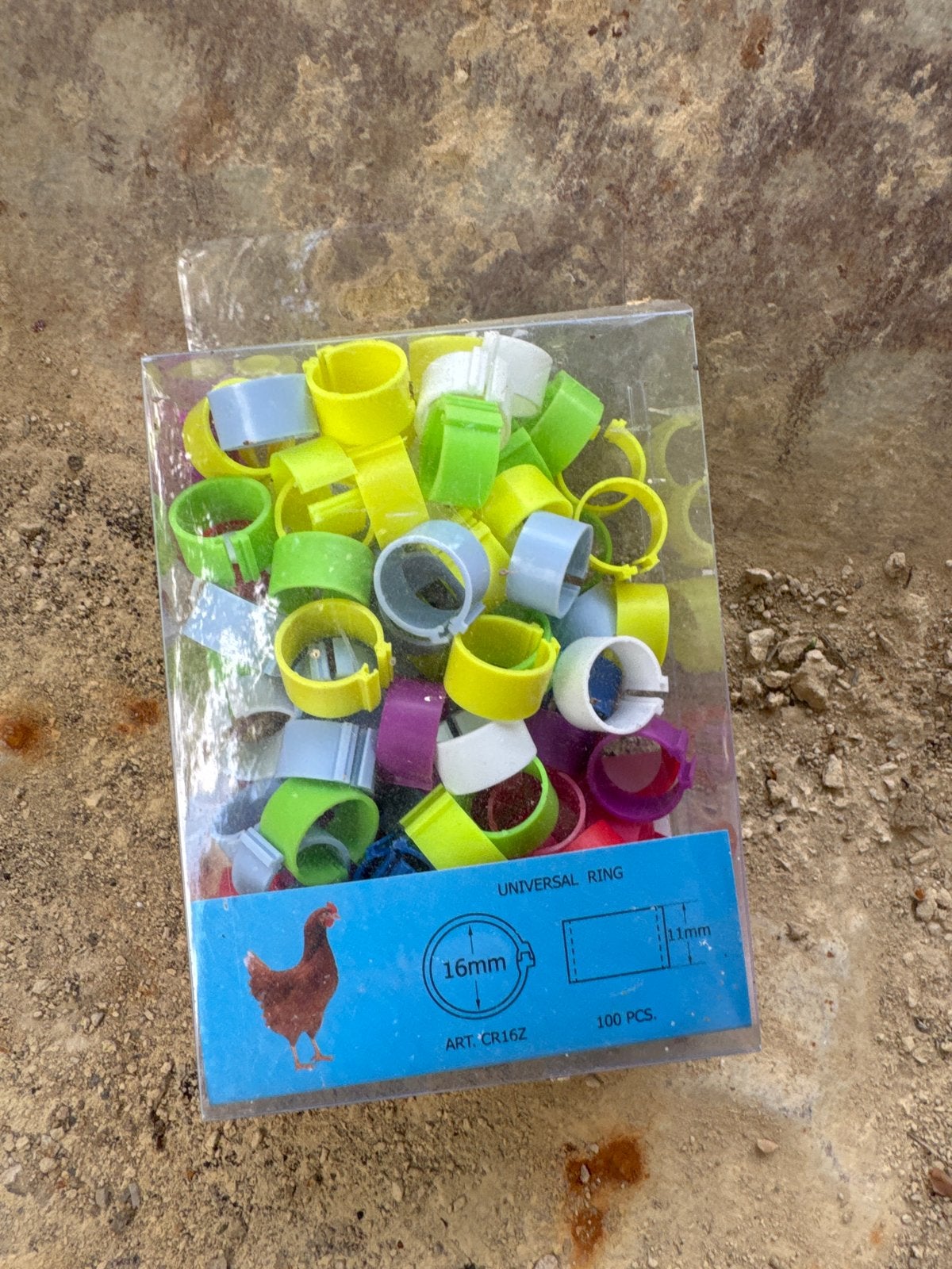 Clickringen 16mm voor grote kippen of vogels, Ophalen of Verzenden, Zo goed als nieuw, Overige typen