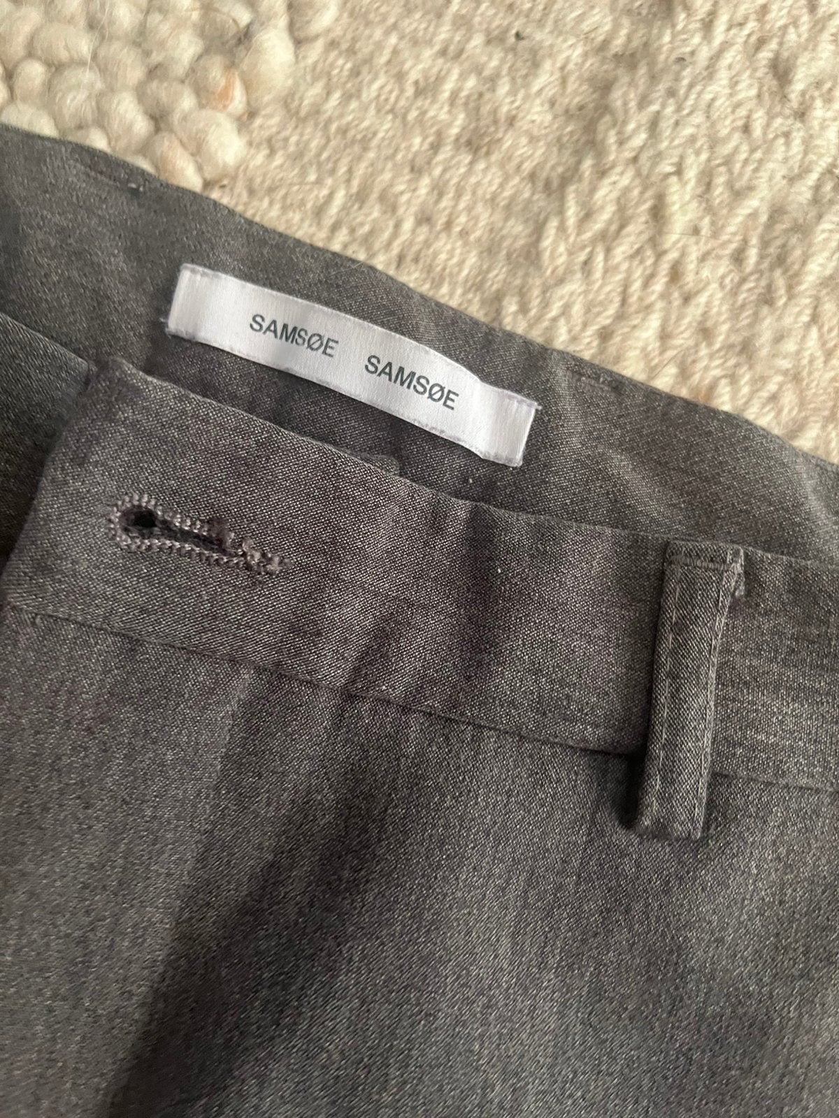 Pantalon heren | Samsøe Samsøe, Kleding | Heren, Broeken en Pantalons, Ophalen of Verzenden, Zo goed als nieuw, Grijs