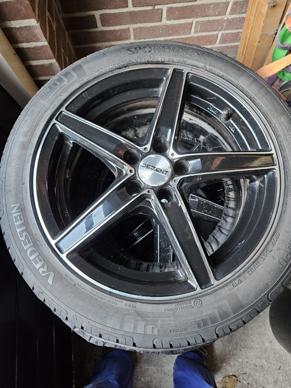 Nette 16 inch Dezent lichtmetalen velgen 5x100 (o.a. VW Polo, Auto-onderdelen, Banden en Velgen, Gebruikt, 16 inch, Banden en Velgen