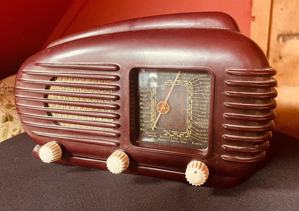 3 Bakeliet Buizenradio's: Tesla Talisman en Philips., Antiek en Kunst, Ophalen