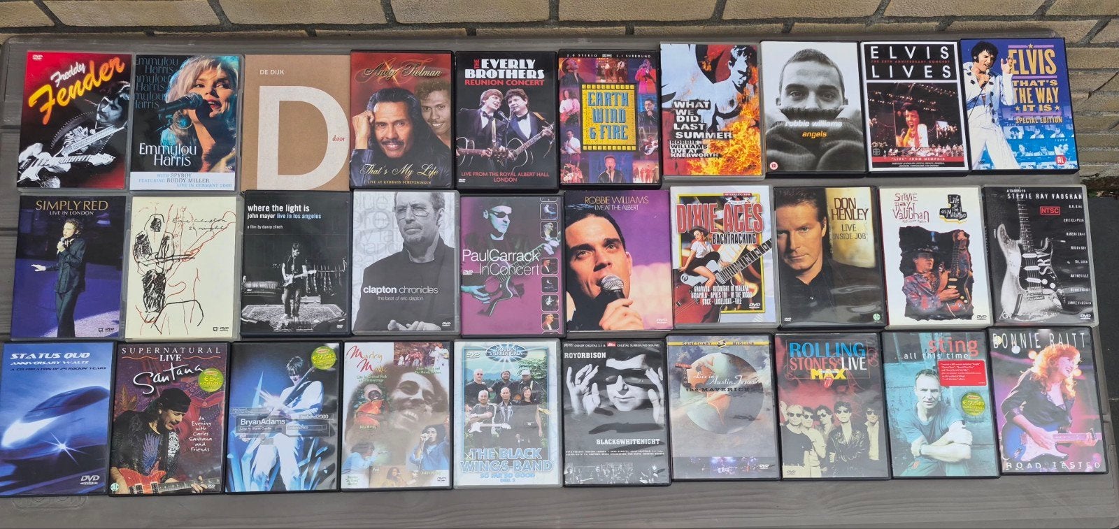 collectie 48x muziek dvd's clapton marley Eagles..., Cd's en Dvd's, Alle leeftijden, Ophalen of Verzenden, Zo goed als nieuw