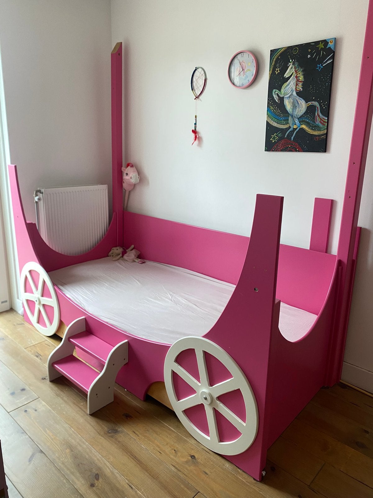 Prinsessenbed DIT WEEKEND GRATIS!, Ophalen, 85 tot 100 cm, Zo goed als nieuw, Matras