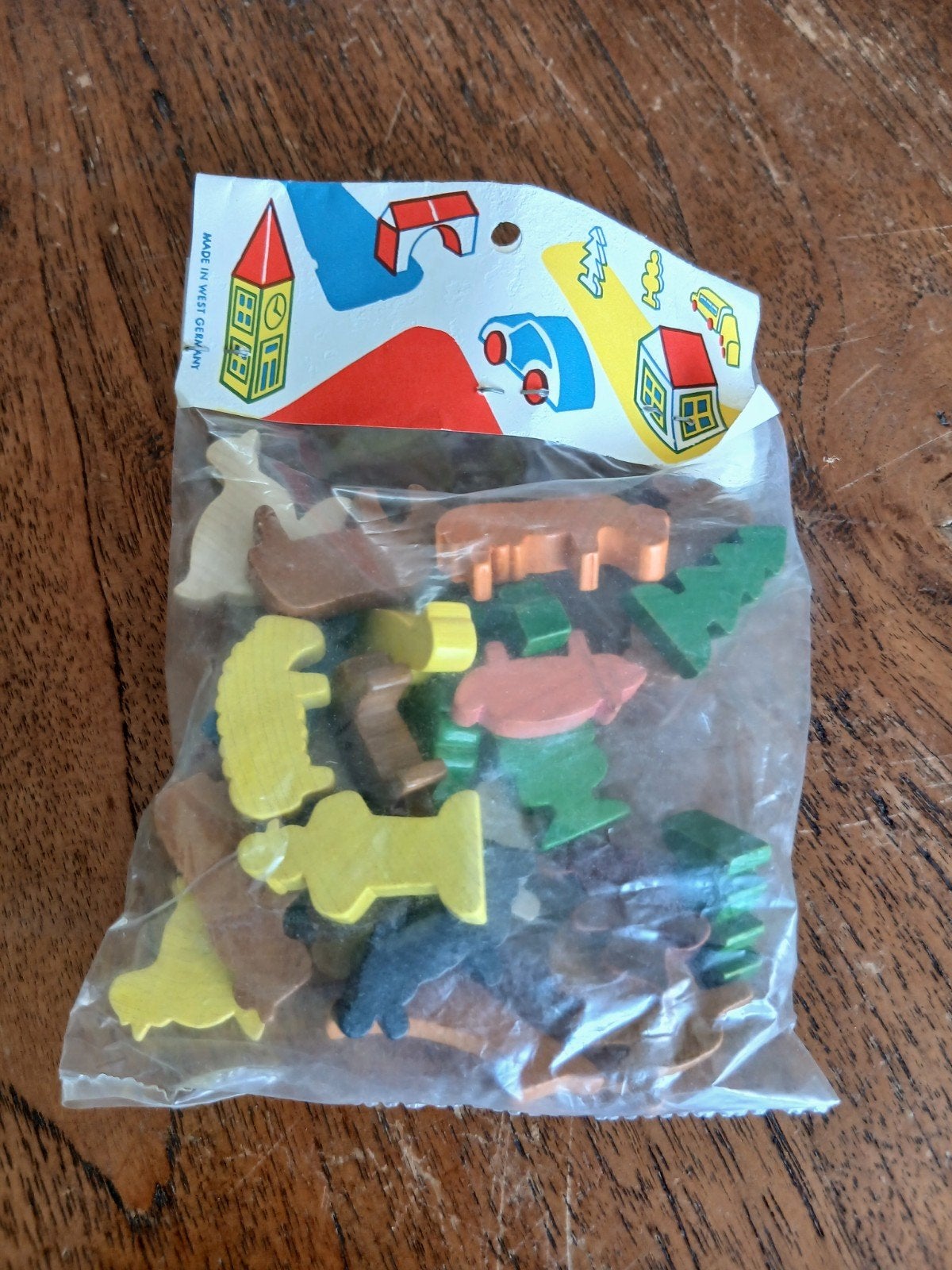Jaren 50 60 houten speelgoed figuren boerderij nieuw  dicht, Ophalen of Verzenden