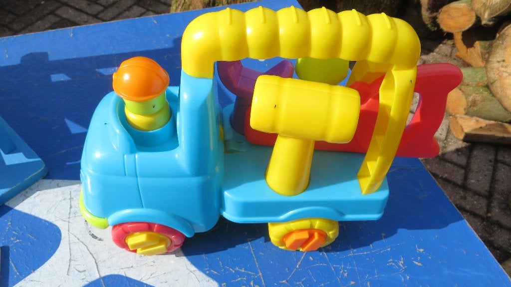 Kleurrijke Speelgoed Vrachtwagen met Vormen, Kinderen en Baby's, Ophalen, Gebruikt