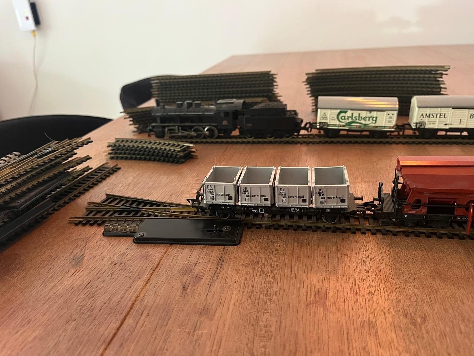 Grote verzameling modeltreinen en rails, Gelijkstroom, Ophalen of Verzenden, Märklin, Gebruikt