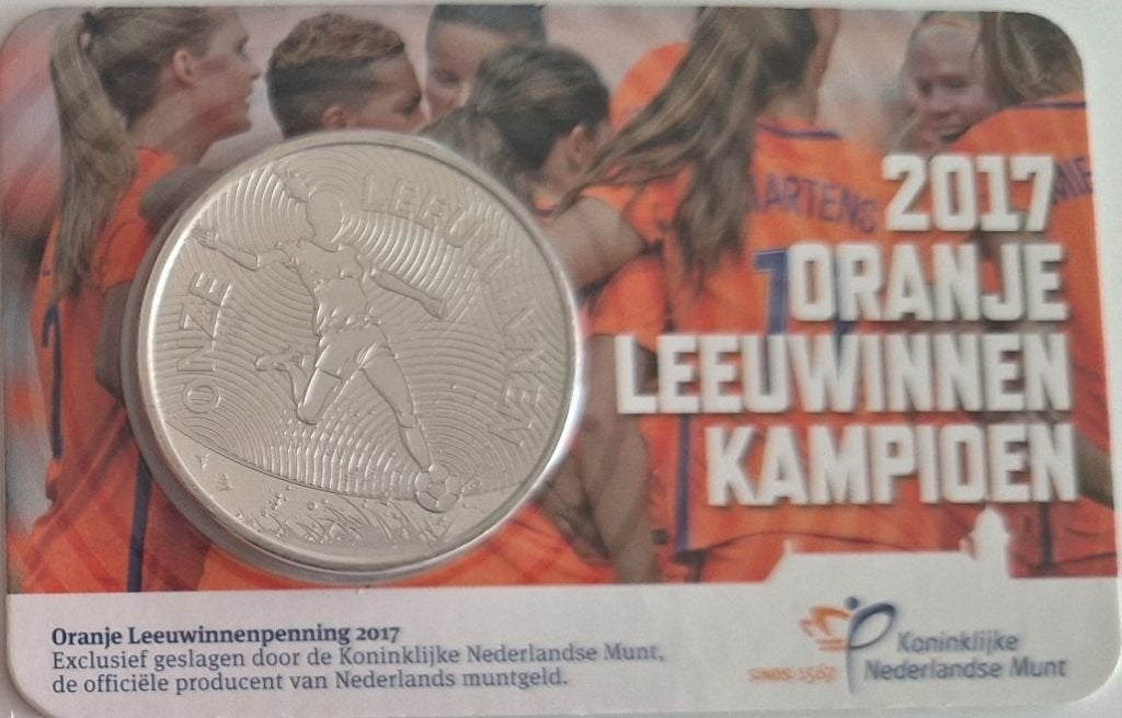 Coincard 2017 - Oranje Leeuwinnen Penning - BU, Verzenden, Overige landen, Overige waardes, Setje