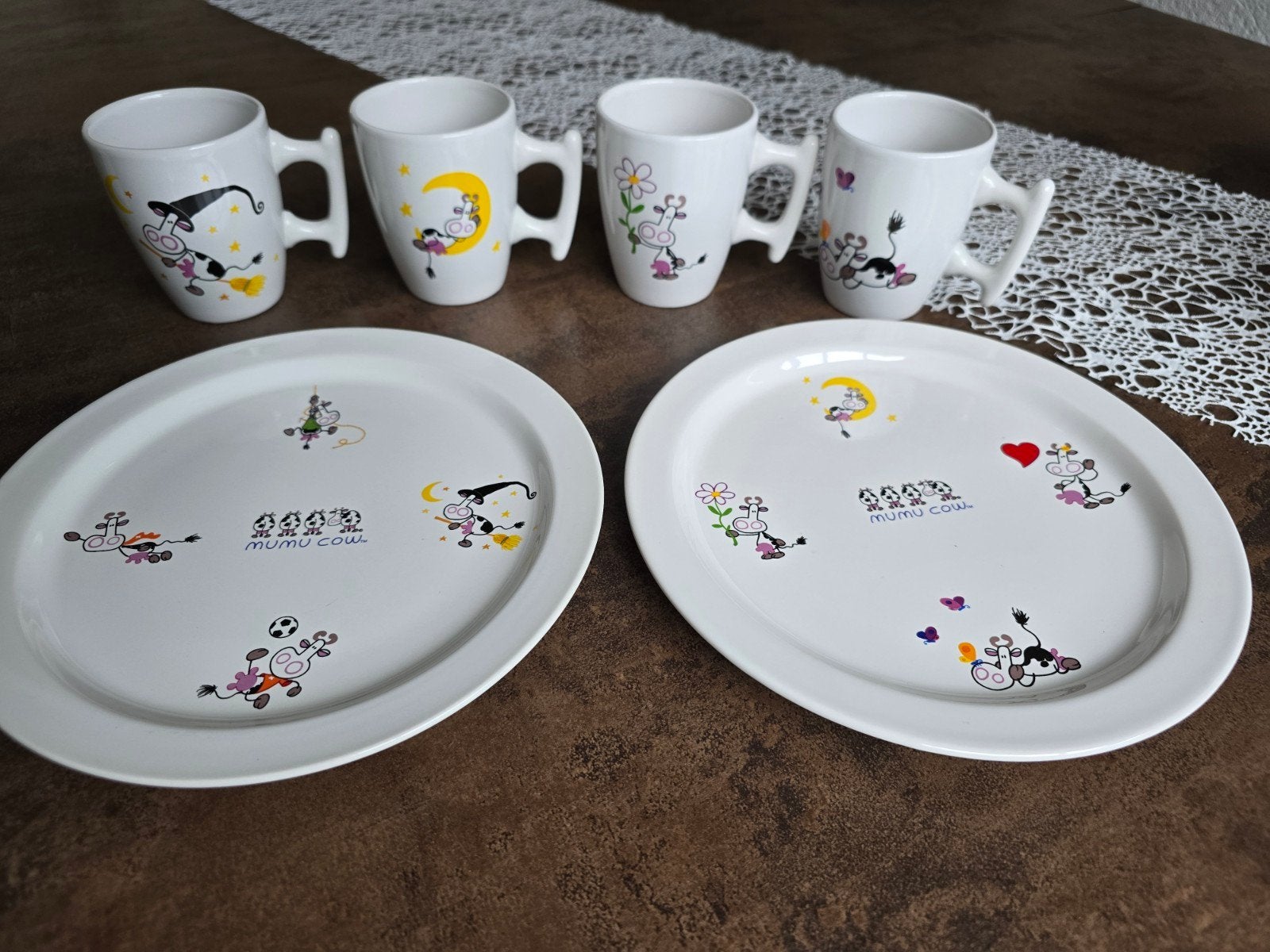 Mumu Cow servieset (6-delig) – Borden & Mokken – NIEUW!, Ophalen of Verzenden