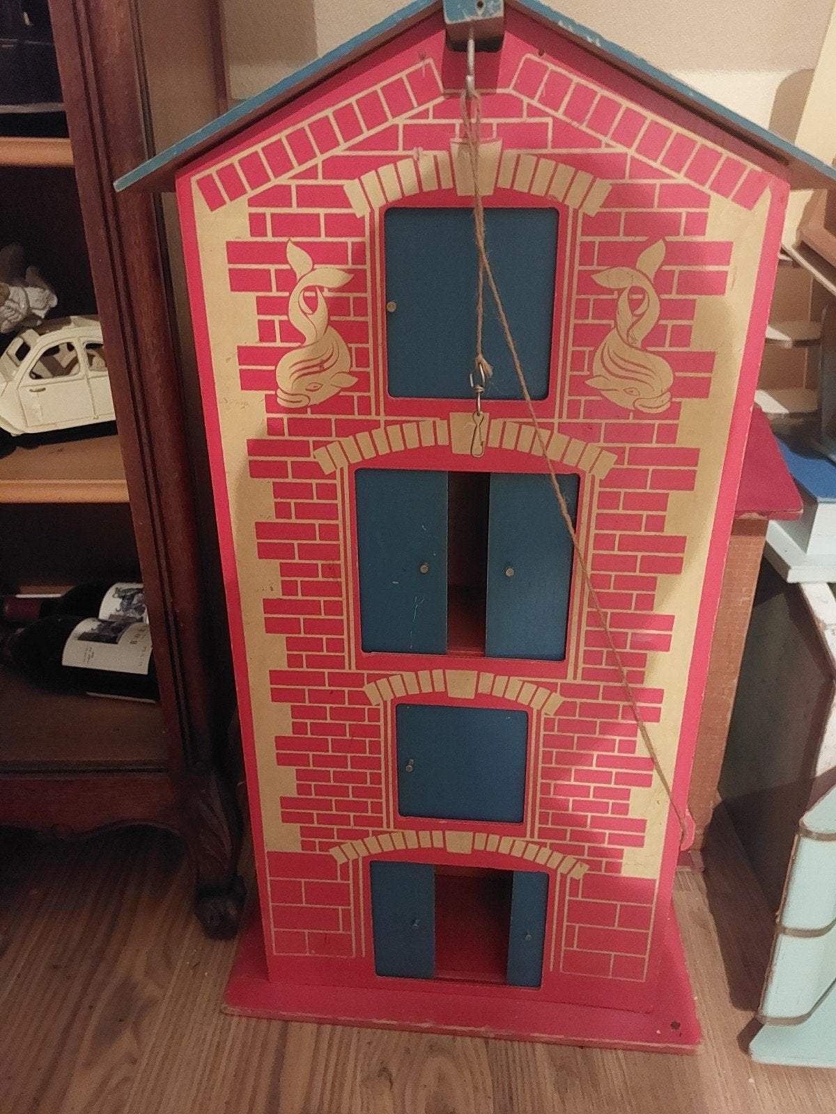 Houten grachten speelgoed 80 cm hoog, Ophalen of Verzenden, Poppenhuis