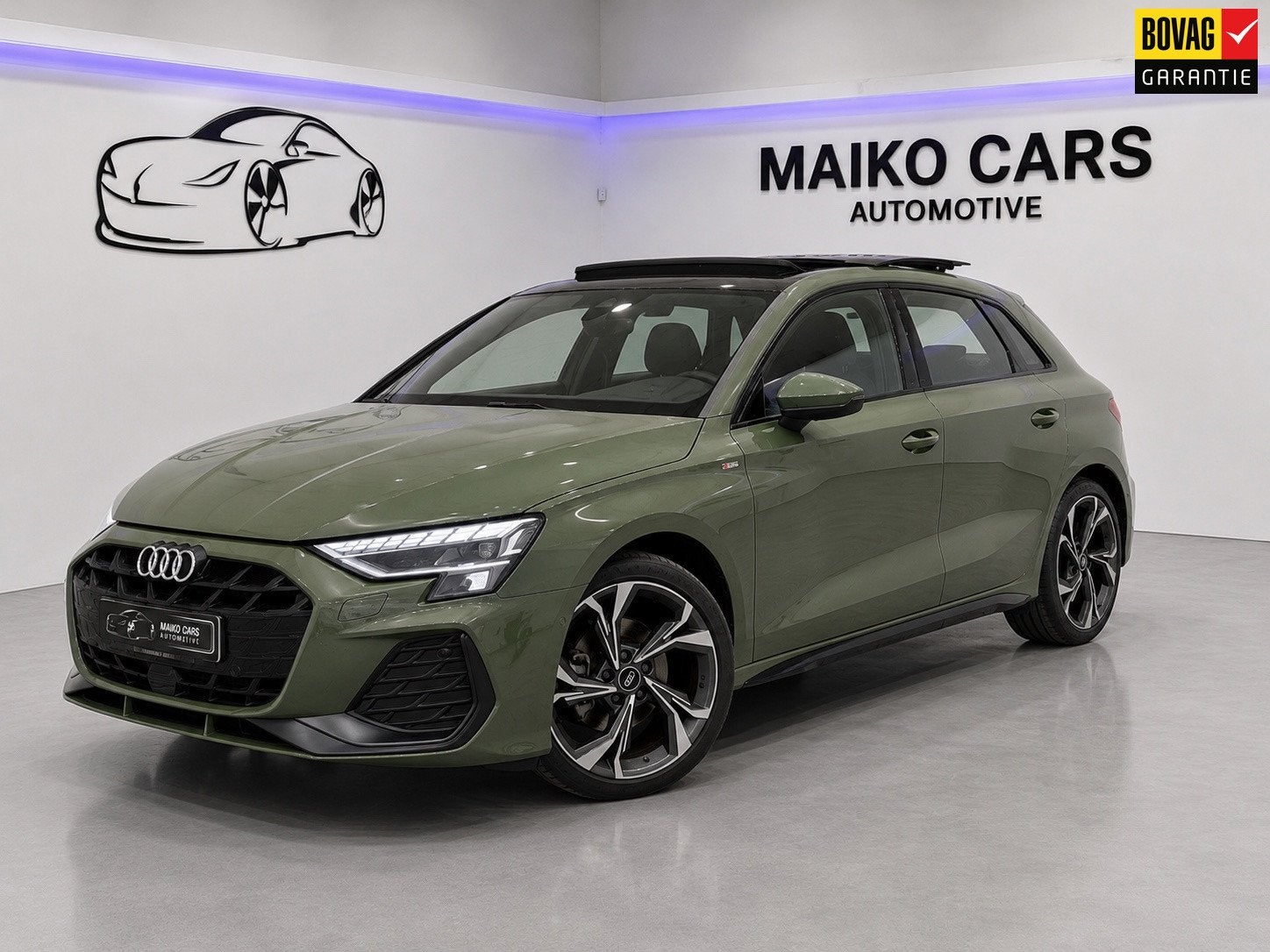 Audi A3 Sportback 35 TFSI S Edition 3x S-LINE |PANO| Matrix, 1300 kg, Zwart, 4 cilinders, 150 pk