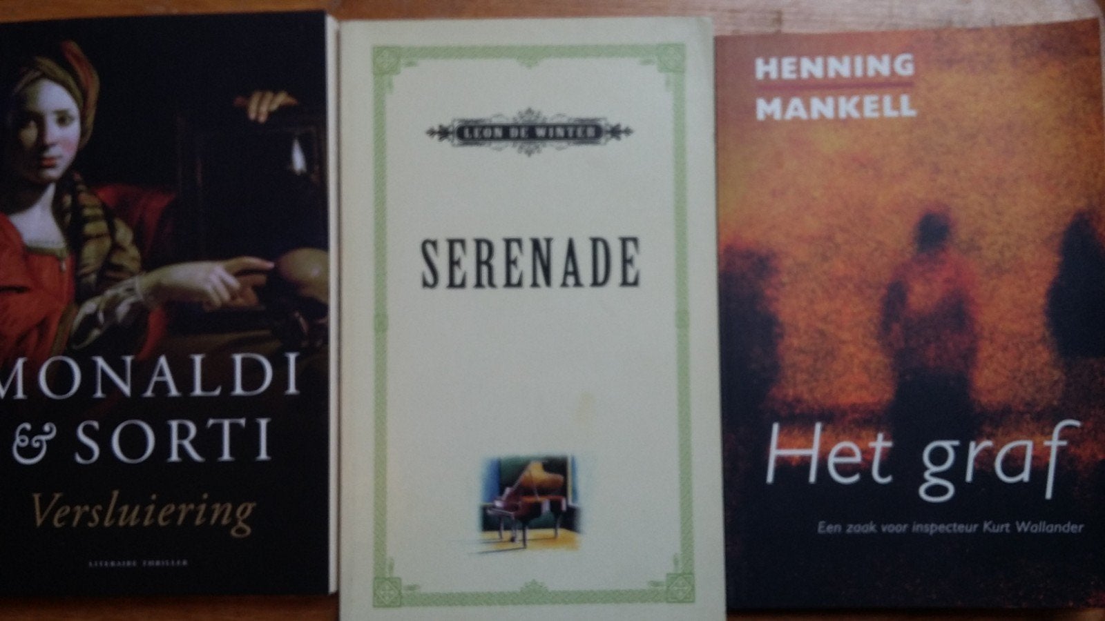 3 Boeken (27), Boeken, Ophalen of Verzenden, Zo goed als nieuw, Monaldi & Sorti, Leon de Winter, Henning Mankell, Nederland