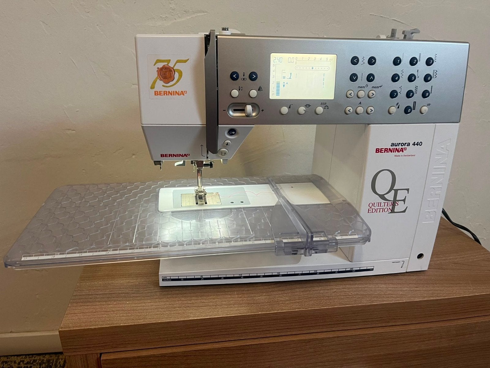 Bernina Aurora 440 QE, Ophalen of Verzenden, Zo goed als nieuw, Naaimachine, Bernina