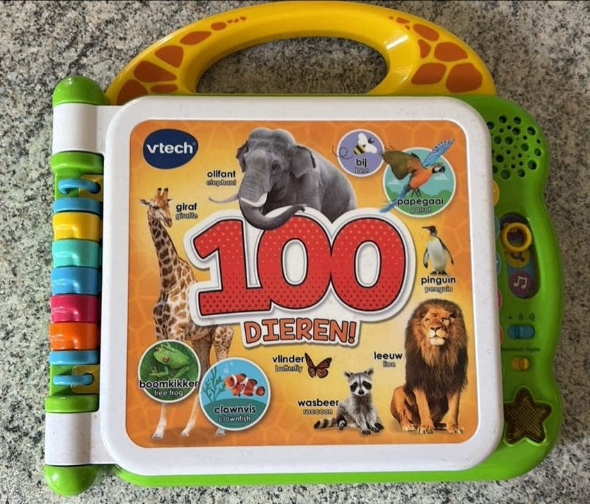 VTech 100 Dieren Boek - Interactief Speelgoed, Kinderen en Baby's, Speelgoed | Vtech, Gebruikt, 6 maanden tot 2 jaar, Ophalen of Verzenden