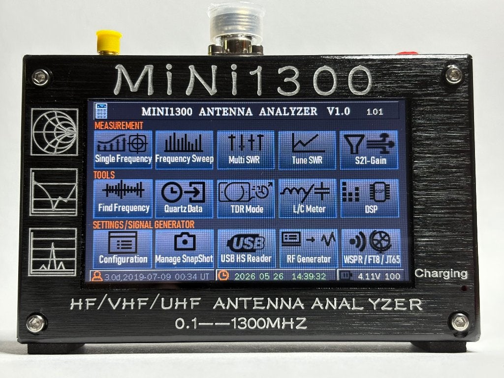Mini1300 Antenna Analyzer 0,1 - 1300 MHz, Ophalen of Verzenden, Nieuw, Zender en Ontvanger
