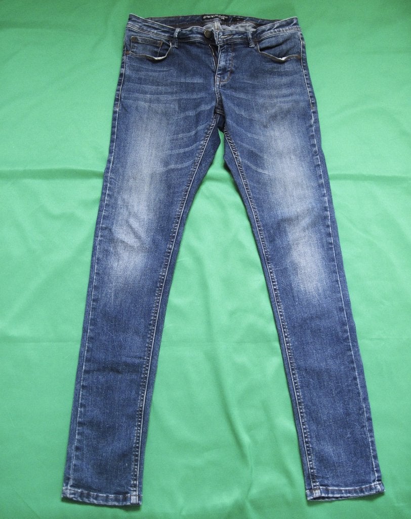 qsj  JEANS van OWN THE STREETS Skinny. Maat:32/34 (DEX), Ophalen of Verzenden, Zo goed als nieuw, Blauw, W32 (confectie 46) of kleiner