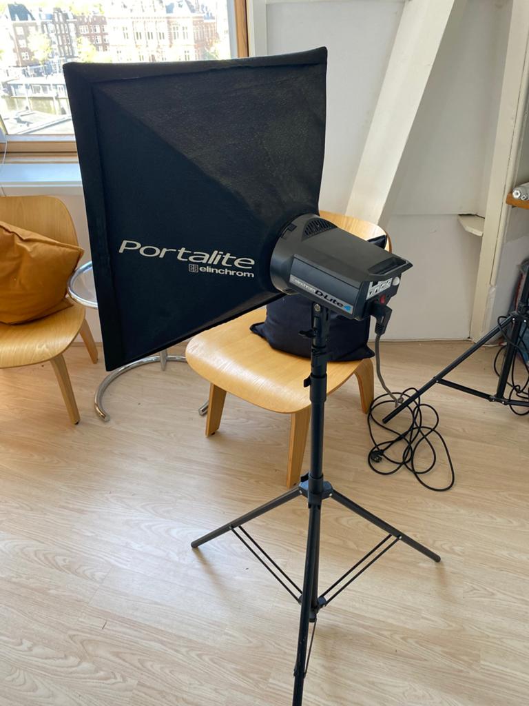 Portalite Elinchrom softbox 2x, Ophalen, Zo goed als nieuw, Overige typen