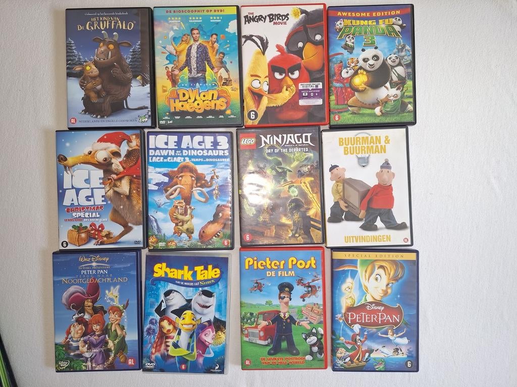 kinder DVD Mees Kees, Rio, Ninjago, Minions etc, Alle leeftijden, Ophalen of Verzenden, Gebruikt