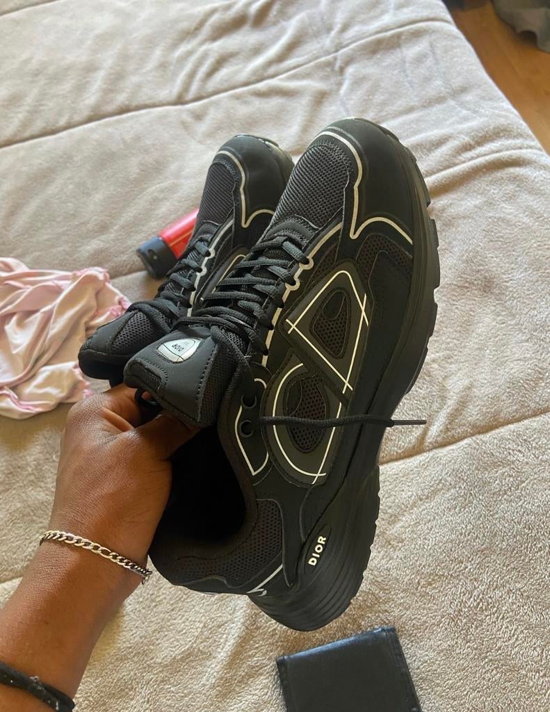 Dior B30 Sneakers Zwart/Wit - Nieuw en Comfortabel, Kleding | Heren, Schoenen, Verzenden, Nieuw, Zwart, Sneakers of Gympen