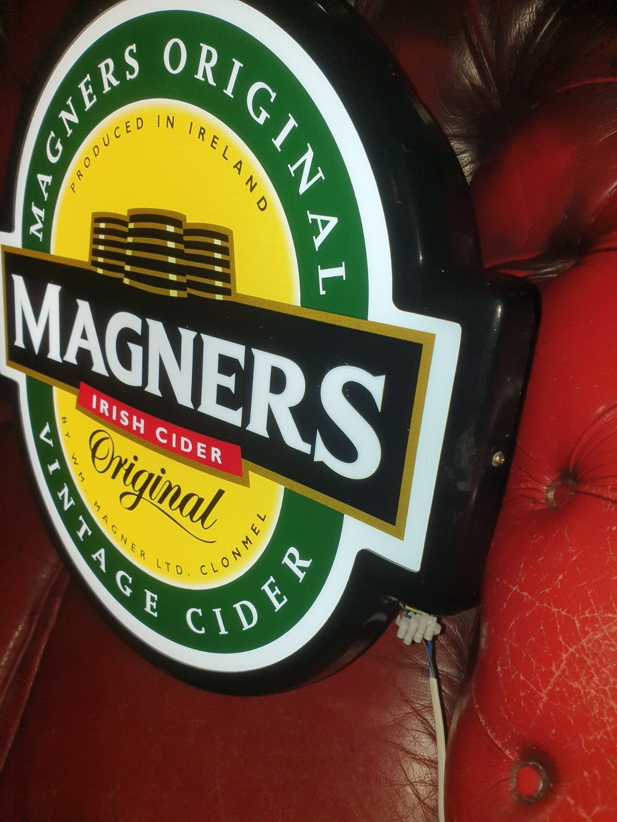Lichtreclame Magners Irish Cider, Verzamelen, Verzenden, Lichtbak of (neon) lamp