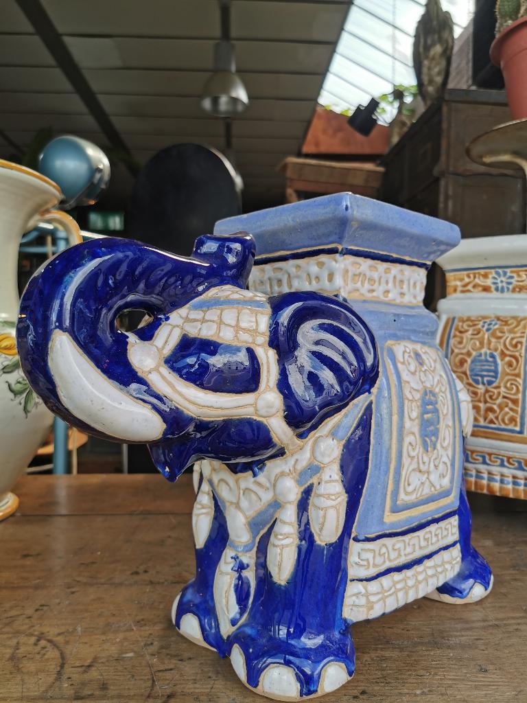 Vintage bijzettafel olifant, Ophalen