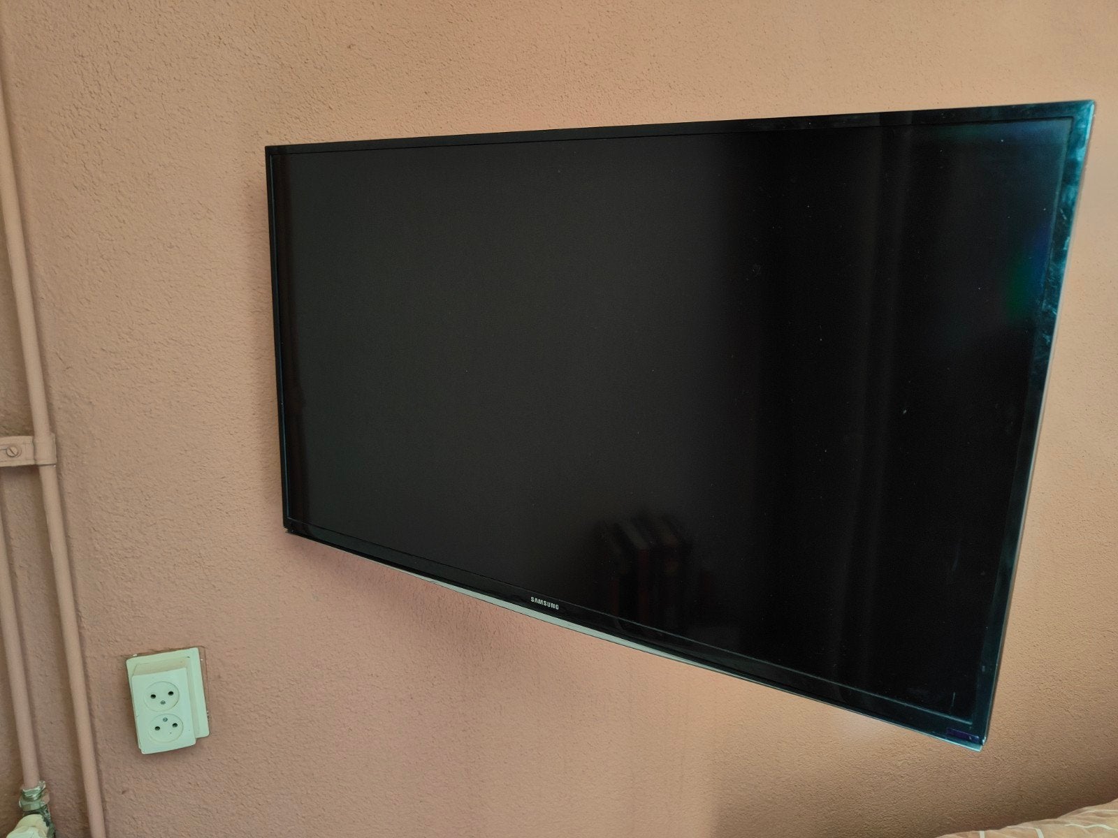 tv incl ophangbeugel en afstandsbediening, 50 Hz, Ophalen of Verzenden, Zo goed als nieuw, Samsung