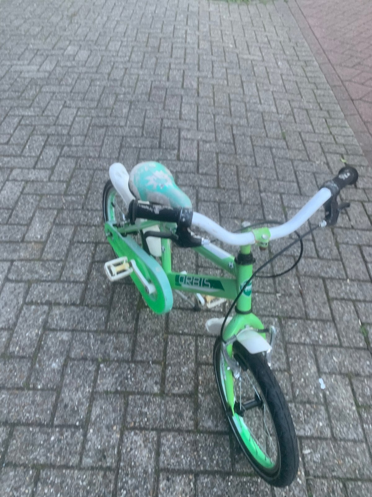 Kinderfietsen, Fietsen en Brommers, Fietsen | Kinderfietsjes, Terugtraprem, Zijwieltjes, Ophalen of Verzenden, 16 tot 20 inch