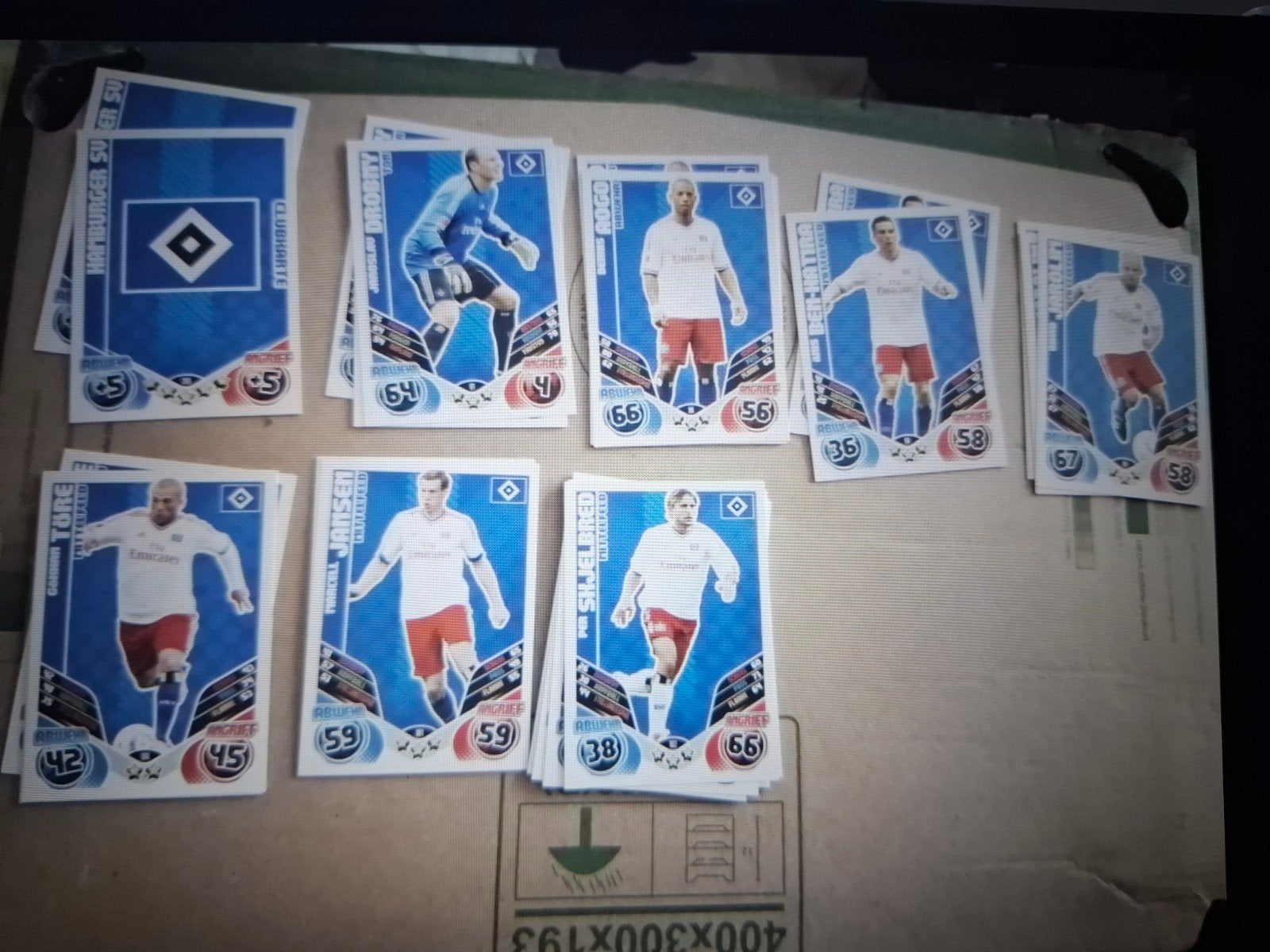 8 Kaartjes Hamburger SV, Ophalen of Verzenden, Nieuw, Sport, Speldje of Pin