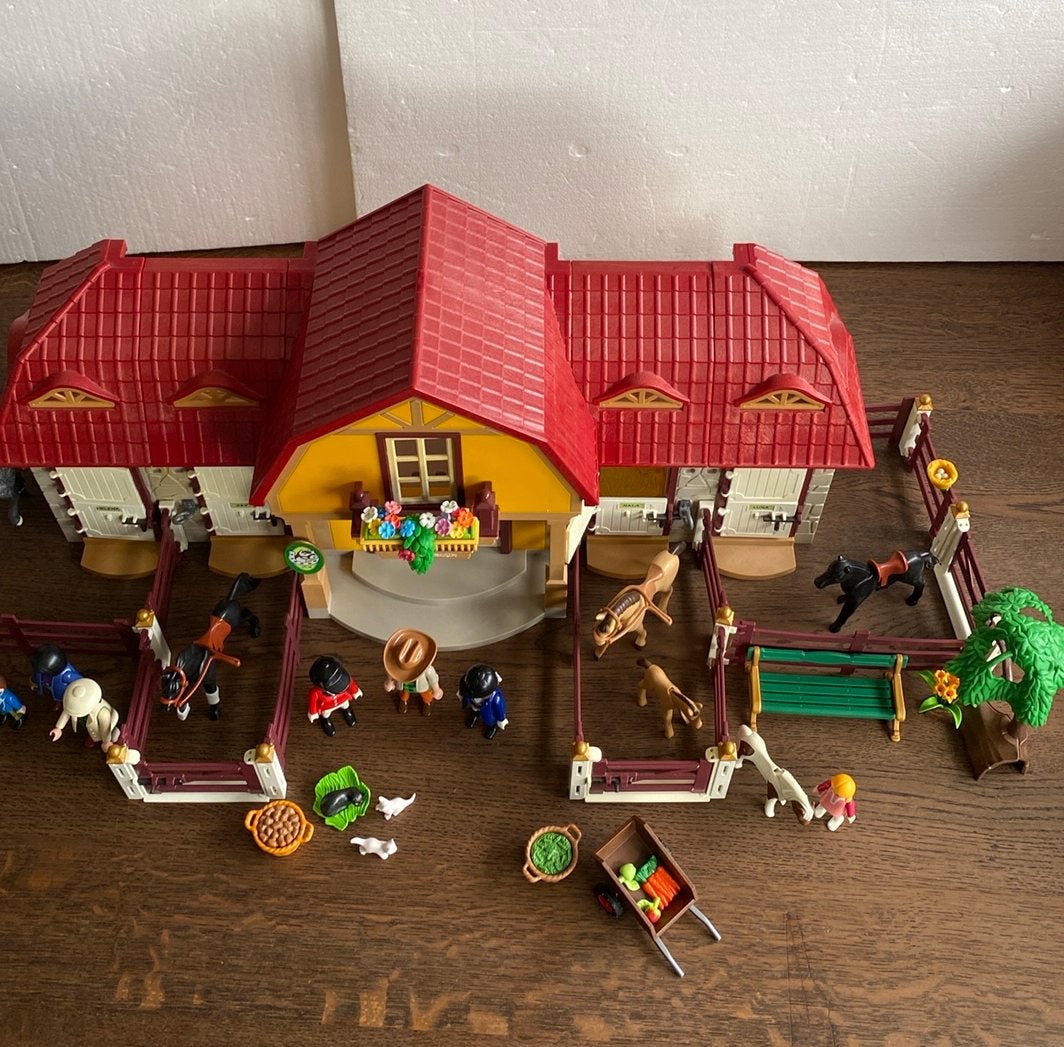 Playmobil 5221 Paardenstal. Zie foto’s., Ophalen of Verzenden, Gebruikt, Complete set