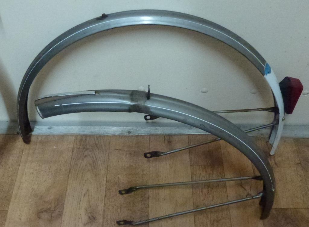 28 inch spatborden grijs Sturmey Archrer voorwiel trommelrem, Fietsen en Brommers, Fietsonderdelen, Ophalen, Toerfiets, Staal