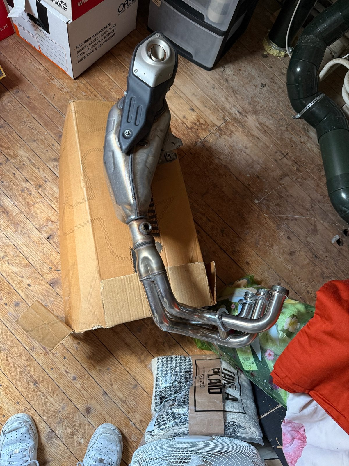 Yamaha MT-09 Standaard Uitlaat - Origineel en Gebruikt, Ophalen of Verzenden, Gebruikt