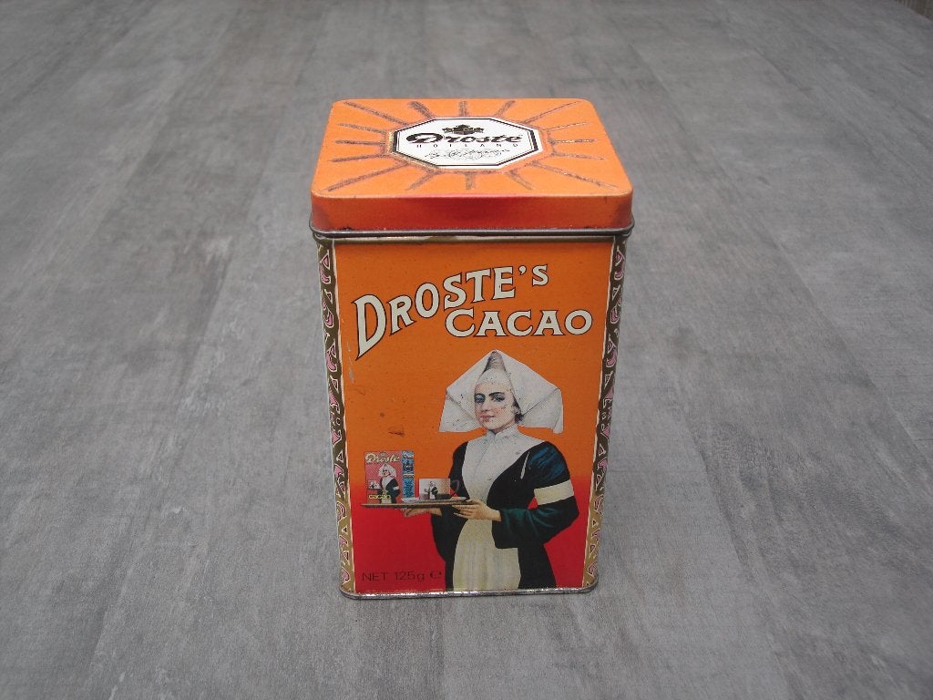 Droste cacao blik, Ophalen of Verzenden, Gebruikt, Overige, Droste