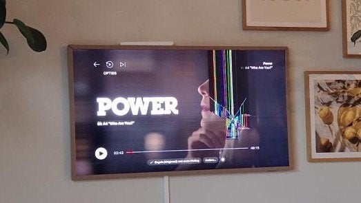 Samsung the frame 43" 2021 - barst in scherm, Ophalen, Gebruikt, 50 Hz, Samsung