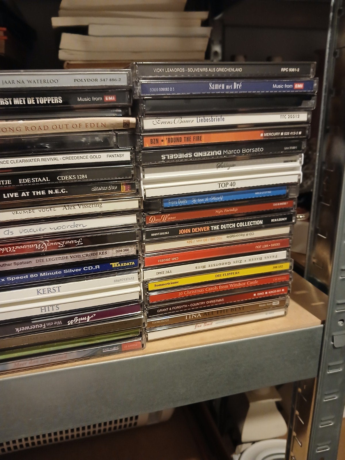 Grote doos vol CD,s en DVD,s  5 euro, Ophalen of Verzenden, Zo goed als nieuw
