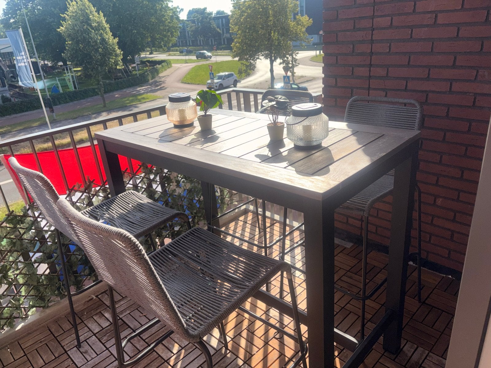 Tuinset, Tuin en Terras, Ophalen, Gebruikt, Rechthoekig, Hout